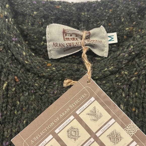 Men's Classic Olive Crewneck Sweater - Picture 2 of 7